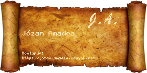 Józan Amadea névjegykártya